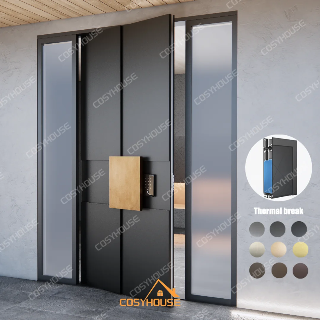 Cast Aluminum Blast Door With Anti-Theft Function Chinese Design Style  Polymer Waterproof Security Front Door for Outdoor Entry, image size:1080x1080