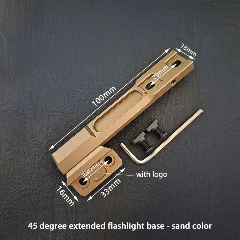 Support de lampe tactique LWXC en métal CNC pour armes, accessoires de montage pour lampes de chasse et de scout._voghion.com