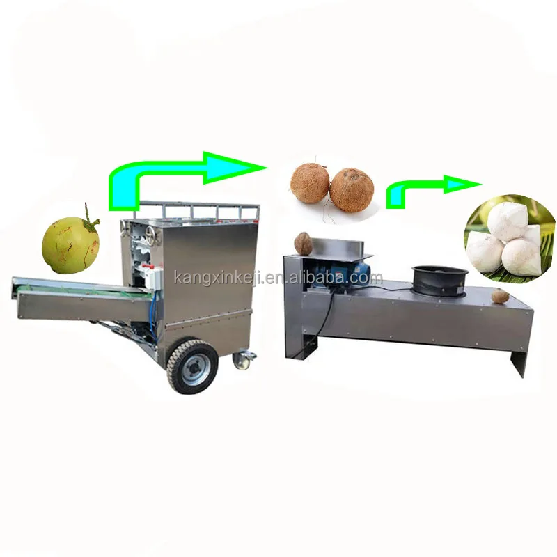 Commercial Sheller Hard Shell Dehusking Remover Peeling Old Dry Coconut Husk Fiber Machine