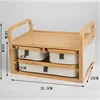 Two layers and three drawers