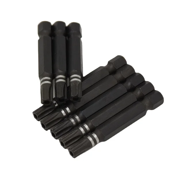 China Factory 50mm Single Head Torx T10 T15 T25 T27 T30 T40 Magnetic Screwdriver  Bits