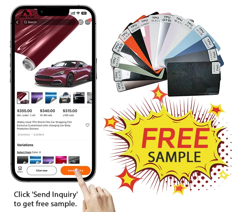 Mnkfilm Cast Pet Factory Price Car Wrapping Film Gloss Automotive Vinyl