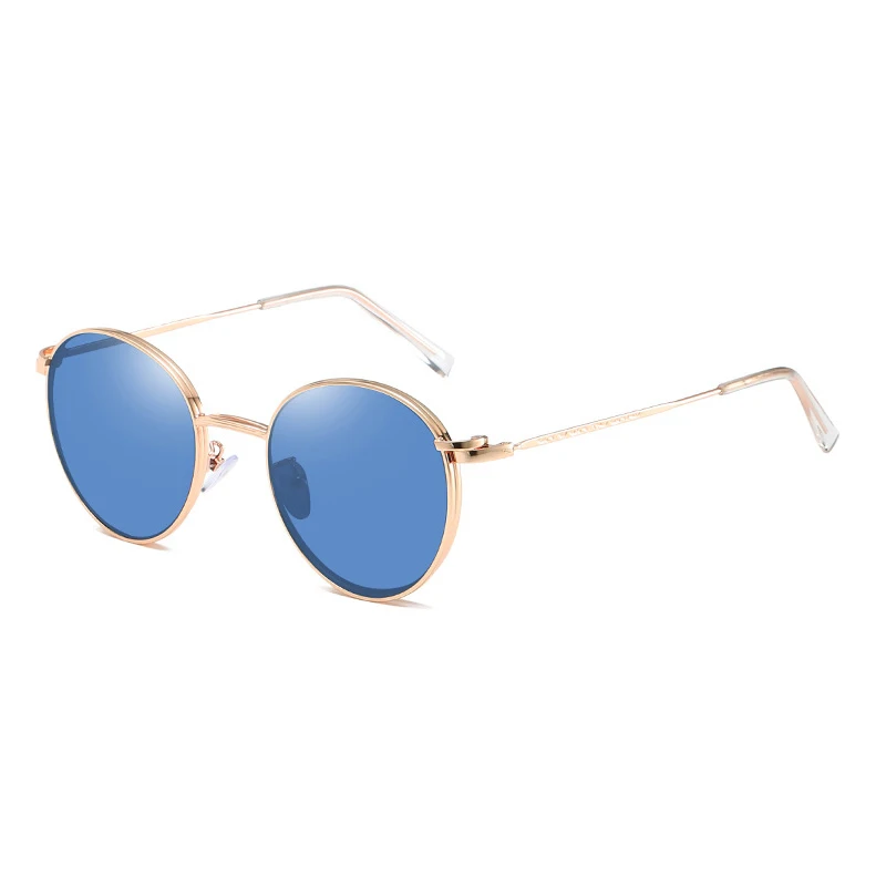 Alloy Detachable Round Polarized Clip on Sunglasses for Men