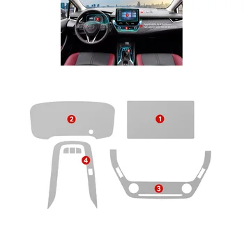 Hot Selling Car Stickers For Toyota Corolla Cross Transparent Car Dashboard Console TPU Invisible Interior Film