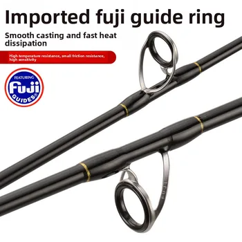 Solid Carbon Fiber Slow Jigging Sea Fishing Rod with Full Fuji Guide Ring for Bass Tuna Species Boat Fishing – Metal Jig – view 5
