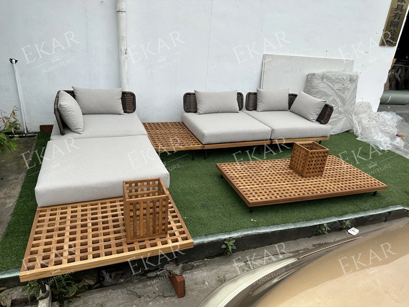 New waterproof and durable outdoor furniture corner sofa garden sofa details