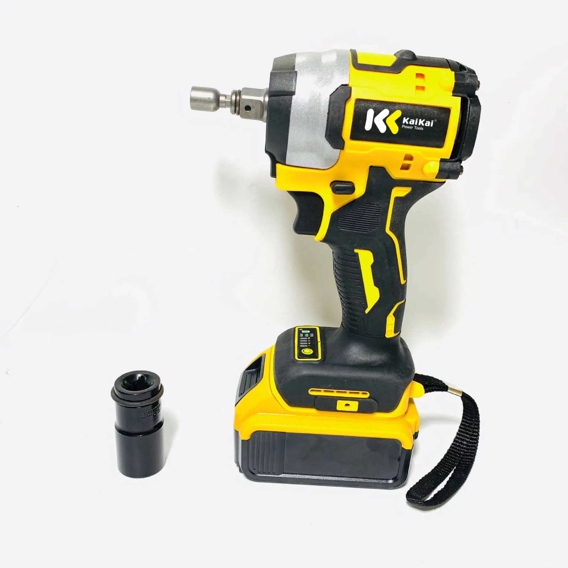 Набор из 2 шт. электроинструментов перезаряжаемый литиевый бесщеточный Электрический угловой шлифовальный станок беспроводной гаечный ключ комбинированный набор инструментов Желтый A01