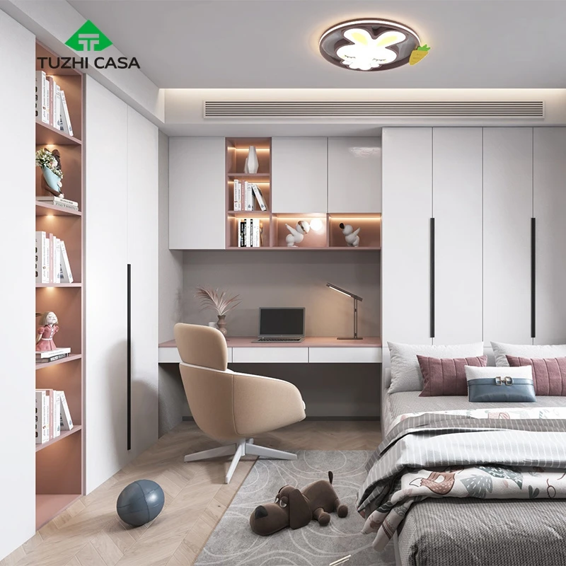 kids student children complete bedroom sets closet wardrobe with ...