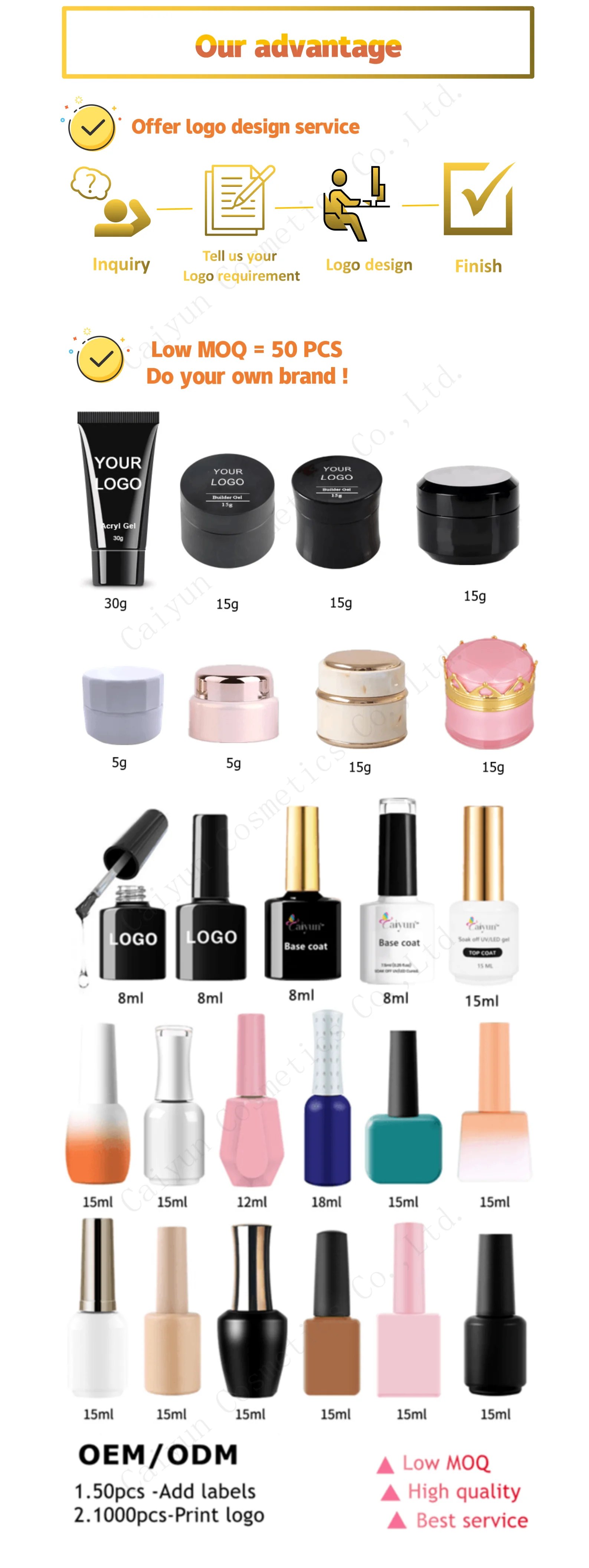 Soak Off Thick Hard Gel Nail Extension Self Leveling Non Toxic Uv/led