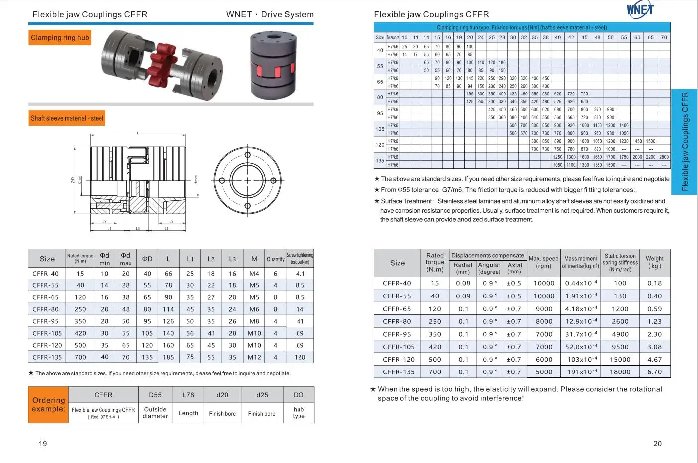 high quality Flexible couplings customized multi-specification Zero Backlash Shaft Flexible Jaw Flexible Coupling