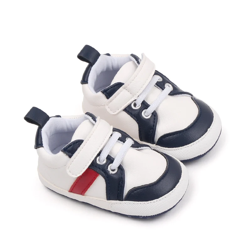 Spring and Autumn  Color Matching PU Surface Baby Walking Shoes Leisure Baby Shoes supplier