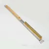 SILVERRubber wood original color wooden handle copper wire