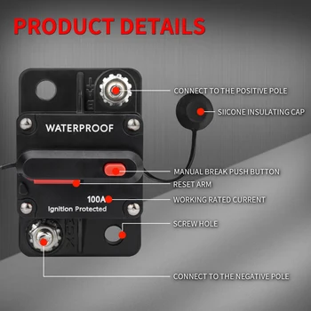 Interruttore automatico con reset manuale per design