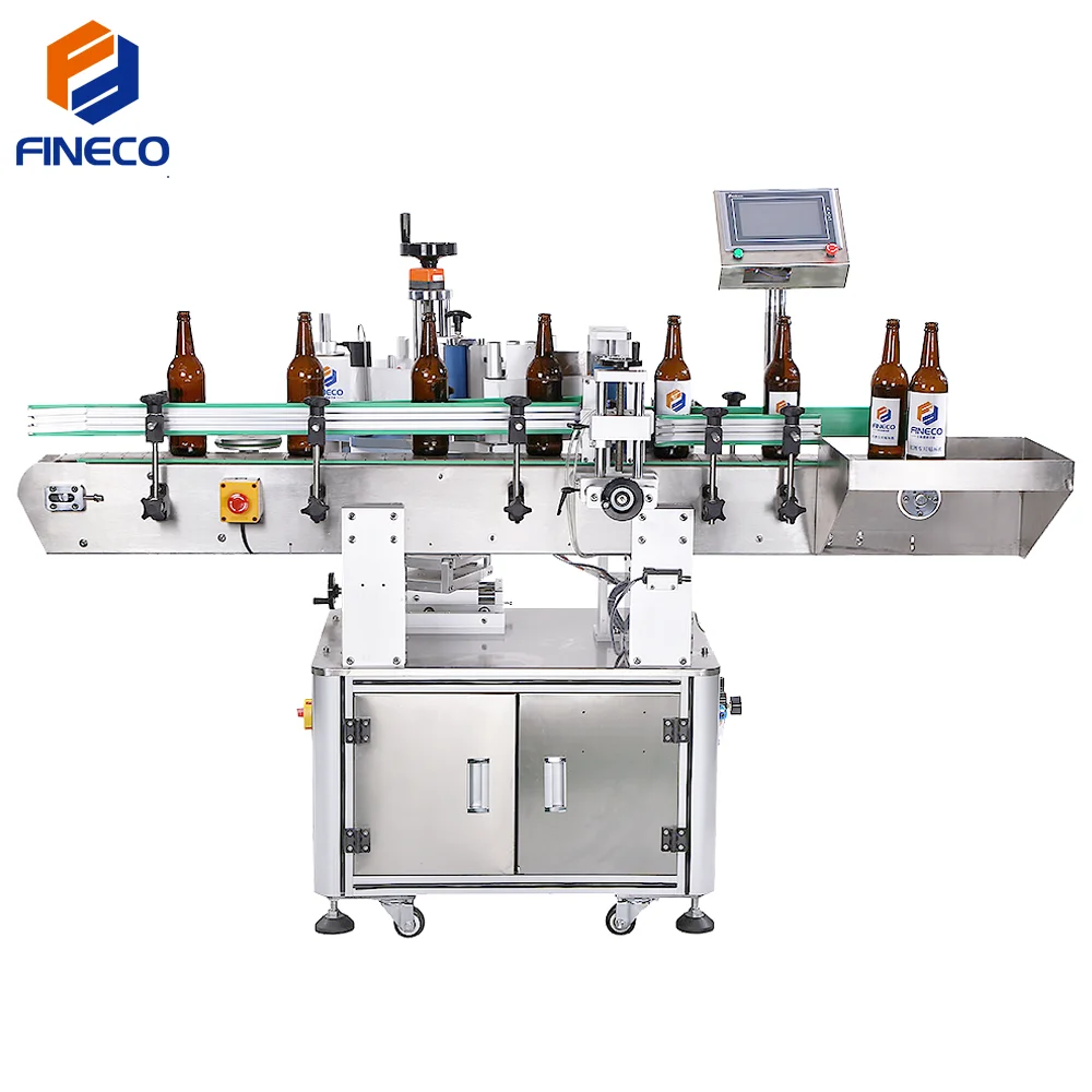Высококачественная автоматическая машина для маркировки круглых бутылок FK805 печати и