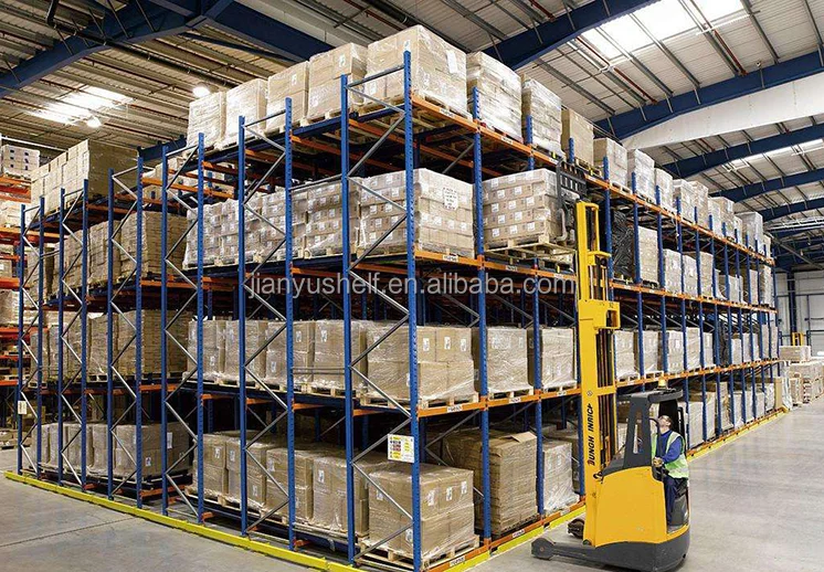 Heavy duty adjustable pallet storage racking logistic warehouse heavy shelf double deep storage selective pallet racking system factory