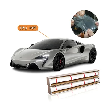 1.52x15m Roll 8.5Mil High Stain Resistant TPU PPF Anti yellowing Heat healing Self repair Film paint protection car films