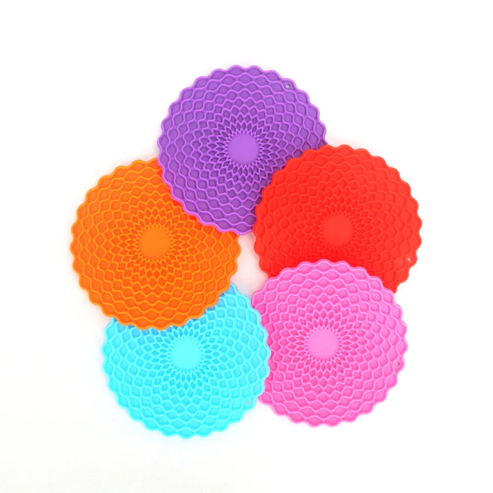 50 / 1Pcs Silicone Insulation Mat Round Heat Resistant Silicone