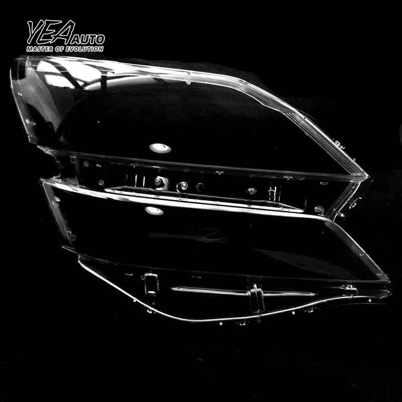 product yea auto car headlight cover lens glass for toyota vellfire lens cover 2008 2014 pc lampshade clear shell-28