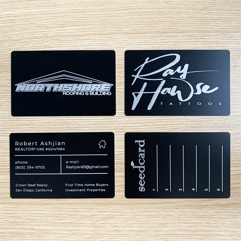 Luxury Black Metal Business Cards