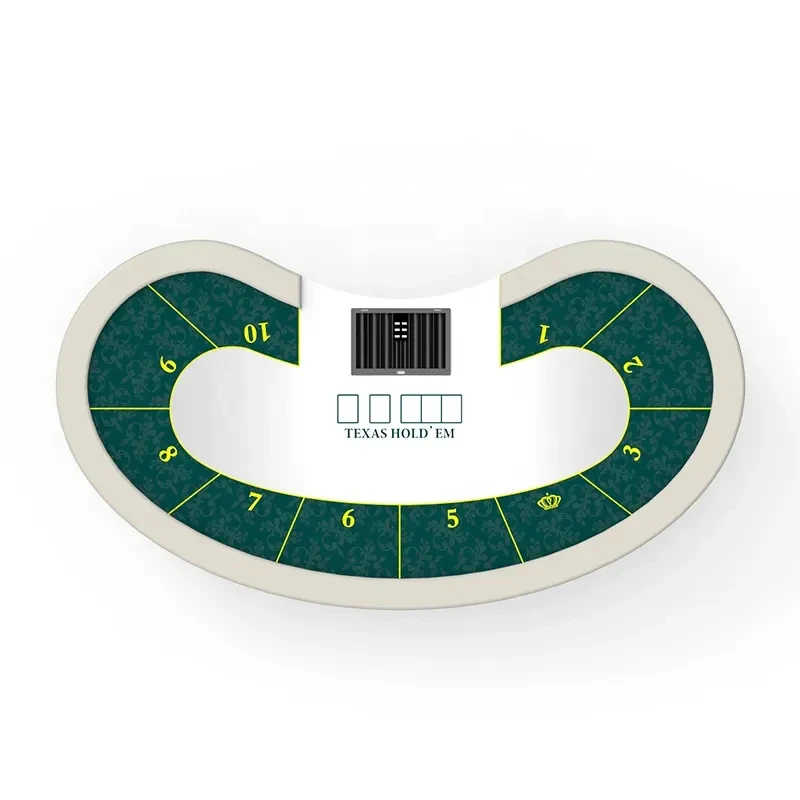 Складной неограниченный Техасский покерный стол YH 84x42 дюйма в форме Боба с мягкой ручкой, распродажа