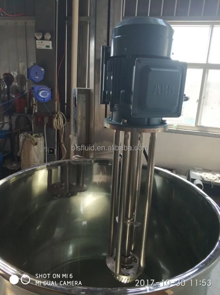 Vertical High Shear Homo Mixer Batch Homogenizer for Cosmetics