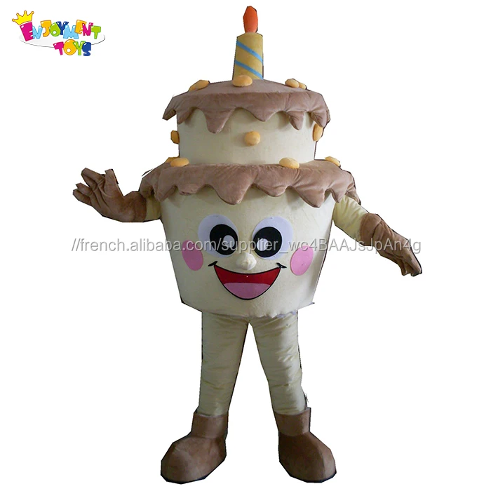 Jouissance Ce Adulte En Peluche Anniversaire Gateau Mascotte Costumes Pour La Fete Buy Costumes De Mascotte De Gateau D Anniversaire Product On Alibaba Com
