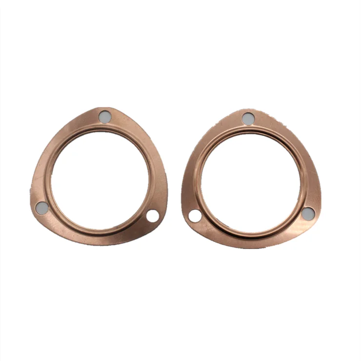 3" Copper Header Exhaust Collector Gaskets Reusable Sbc Bbc 302 350 454