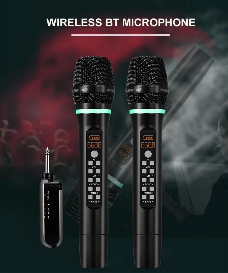 Portable Dynamic Microphone Wireless Sure Handheld Microphone Karaoke