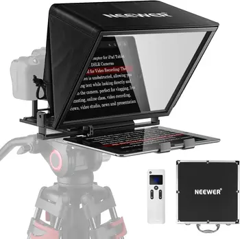 NEEWER Teleprompter X14 with RT-110 Remote & APP Control (Bluetooth Connection Via NEEWER Teleprompter App) Portable No