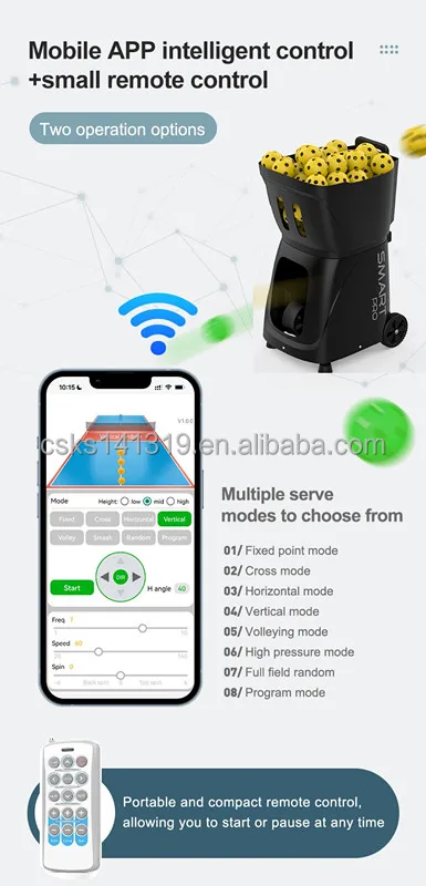 New Professional Throwing Machine Training Pickleball Machine App And Remote Control factory