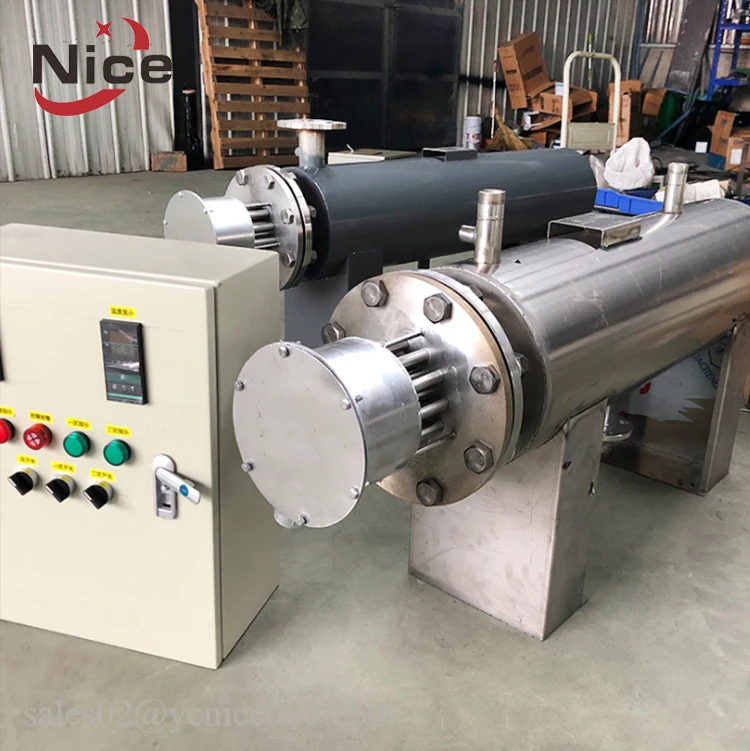 Horizontal Electric Pipeline Air Circulation Heater 100KW