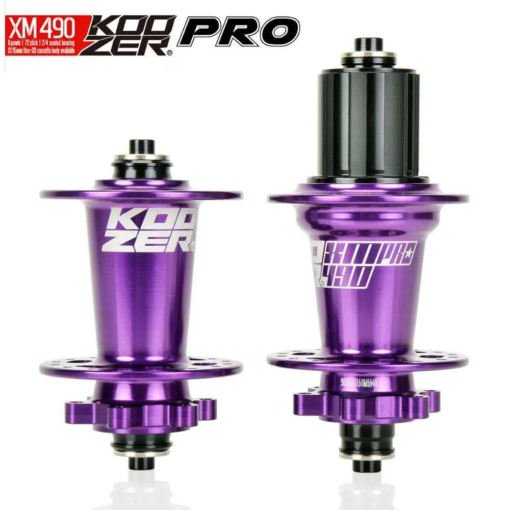 Koozer XM490 Pro MTB Hubs - 32H, Disc Brake, Aluminum Alloy, Quick