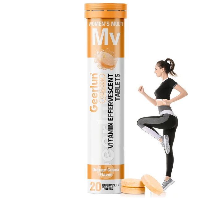 OEM ODM 1000mg Hydration Supplement Energy Booster Immune Support Electrolyte Effervescent Tablets With Vitamin C Antioxidants