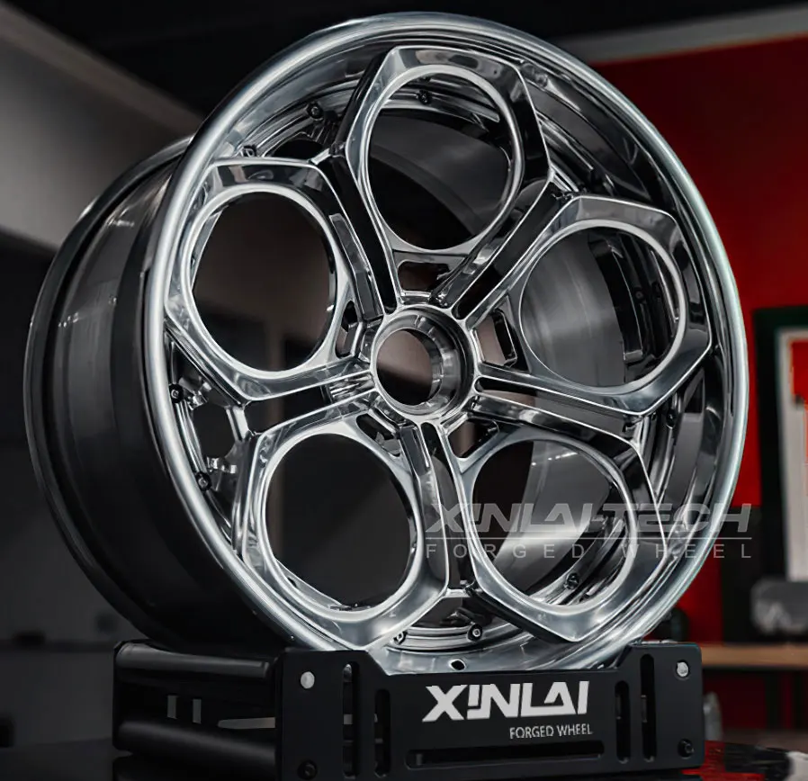 XL 2-Piece Deep Dish Concave Gold Wheel Rim Alloy Forged Wheels 5x114.3 5x120 5x112 Custom Forging Racing Car Wheel - Image 6