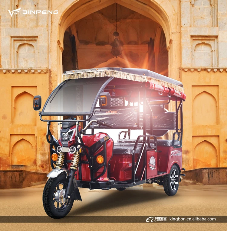 Cheap Electric Rickshaw 4 Passenger Solar Electric Tricycle India Electric Tuk Tuk for Sale in Kenya Made I