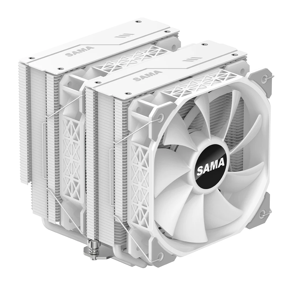 SAMA AM4 AM5 Cpu Heatsink Cooler Strong Functional Fan Double Fan Cooler Cpu Processor Cooling