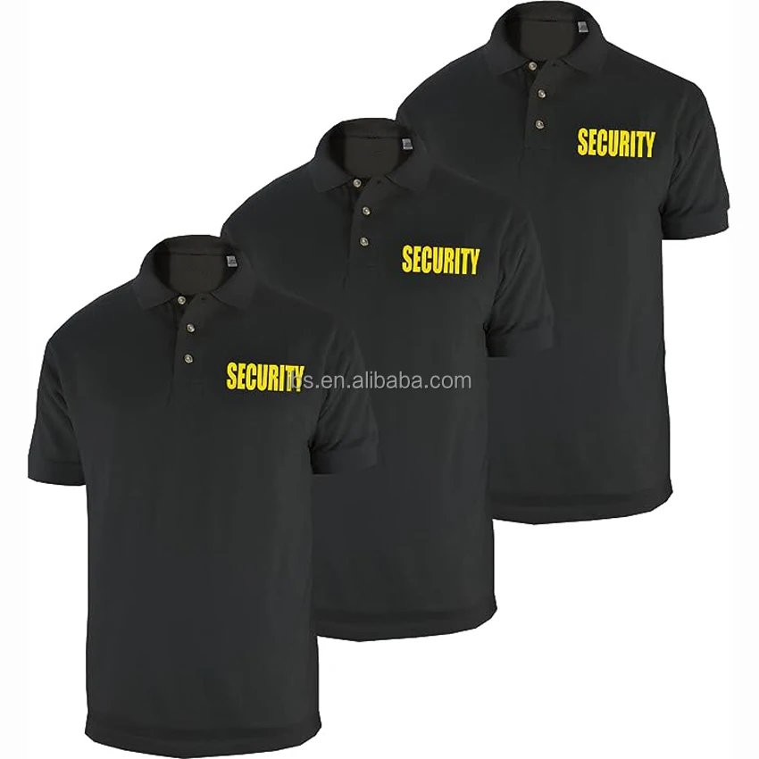 Wholesale Custom Security Poly Cotton Tactical Security Polo Shirts