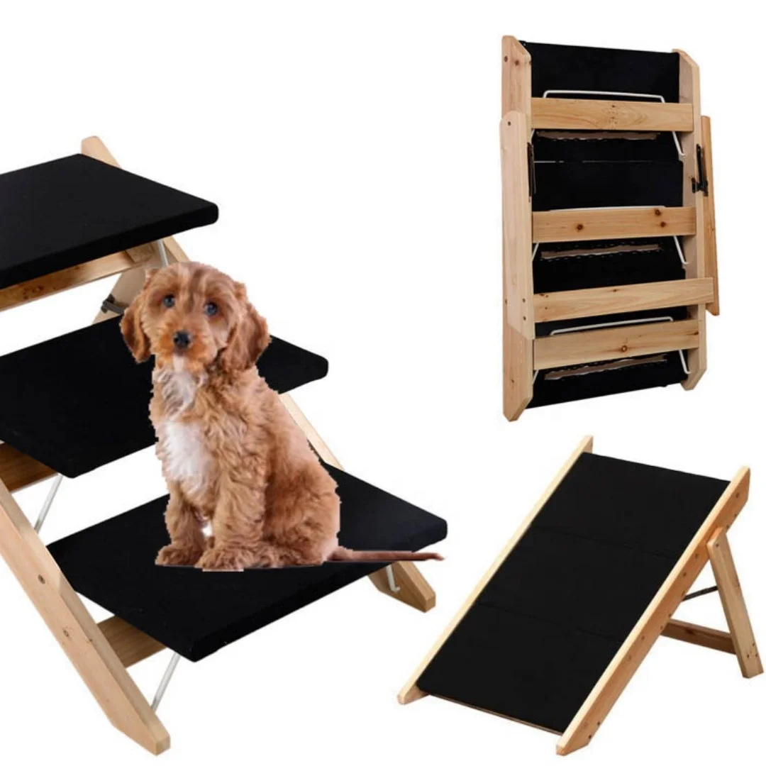 Custom Indoor Pet Safety Ramp Stairs Ladder Durable Tall Dog Ramp Wood For Bed Buy Pet Ladder