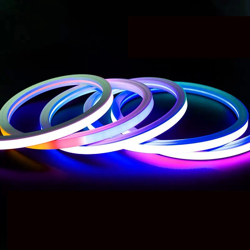 1616 2014 2020 1023 1225 Customized Neon Lights 12V Flex 5m Waterproof Pixel RGB Led Neon Strip Led Rope