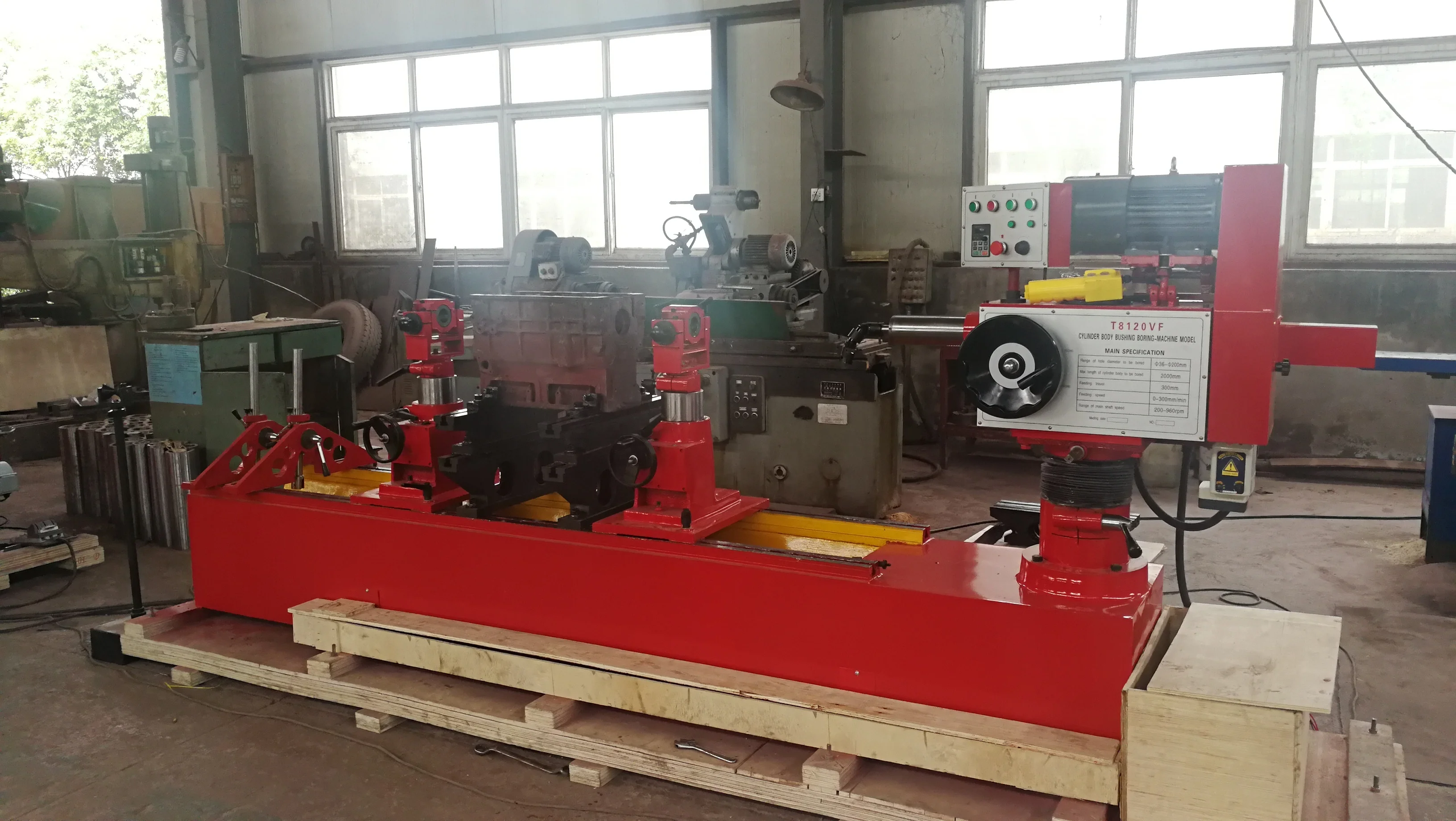 Engine Cylinder Body Bushing Boring Machine ( T8120VF) Line Boring Machine for Cylinder Heads and Block