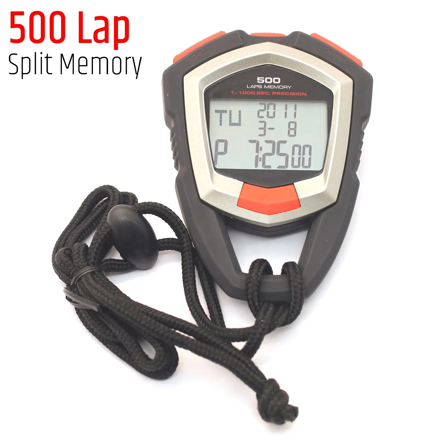 500 Lap Memory Stopwatch Timer Sports Stopwatch