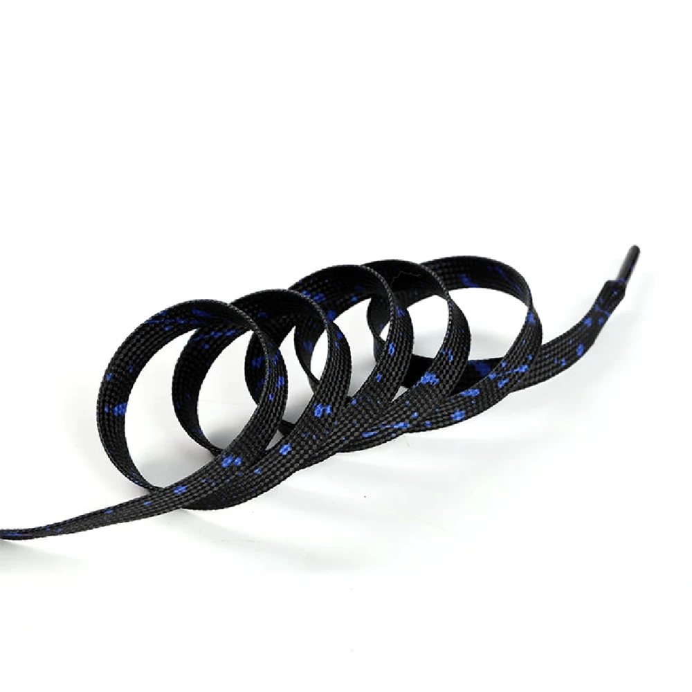 Individual Splash Ink Shoelaces Flat Hightop Canvas Sneakers Shoe