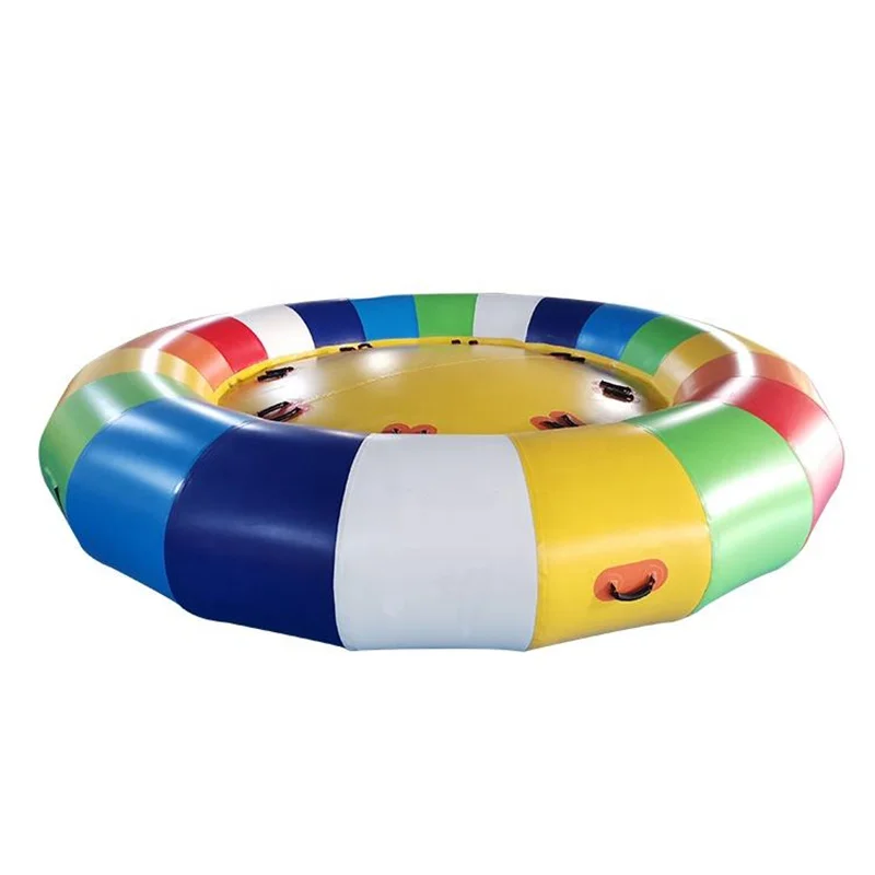 HIFUN Inflatable Spinning Top Ufo Towable Tube Water Ball for Water Entertainment Inflatable Water Rotating Disco Boat