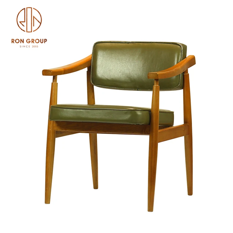 Factory Direct Sale Modern Commercial Restaurant Furniture Fashion High End Solid Ash Wood With Soft Cover Dining Room Chairs