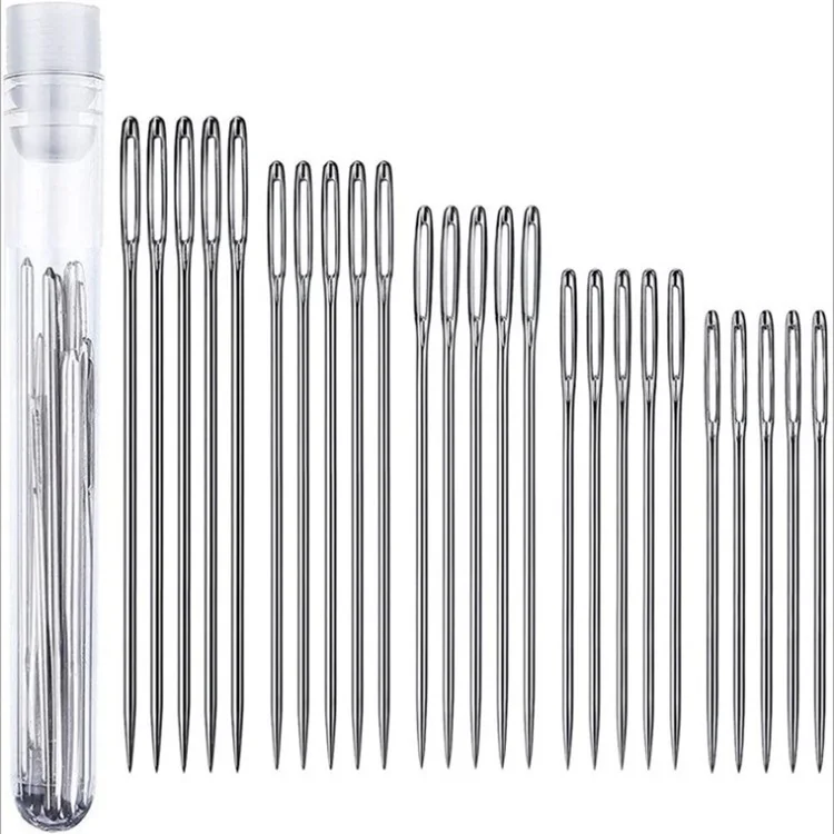 Set Di 11 Aghi Per Cucito A Mano - Grandi Occhielli Per Lana E Tappezzeria - Foto 6