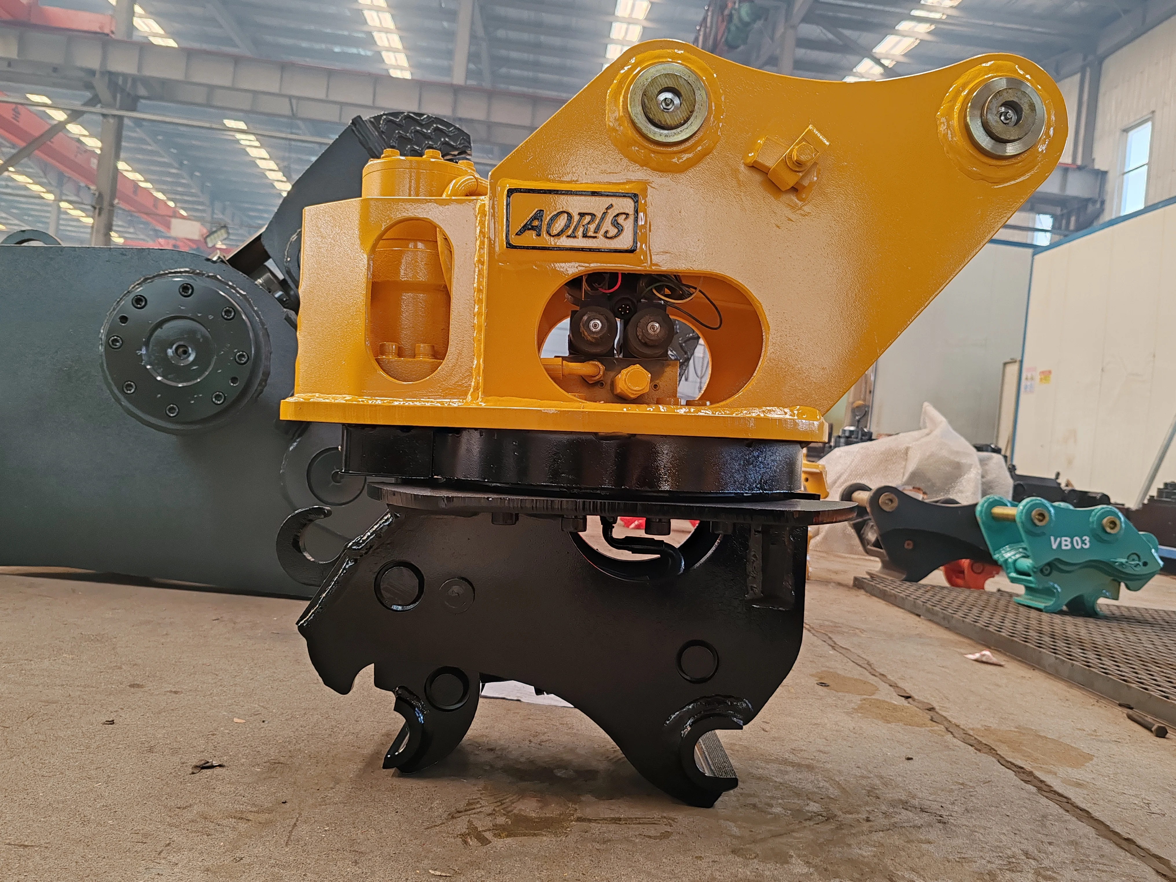 Excavator Rotator Hydraulic Rotating Quick Hitch 45mm Couplers for Backhoe Mini 1.5-3.5 Ton Rotary Quick Hitch