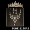 ZUHE215GAB-Gold+AB Stone