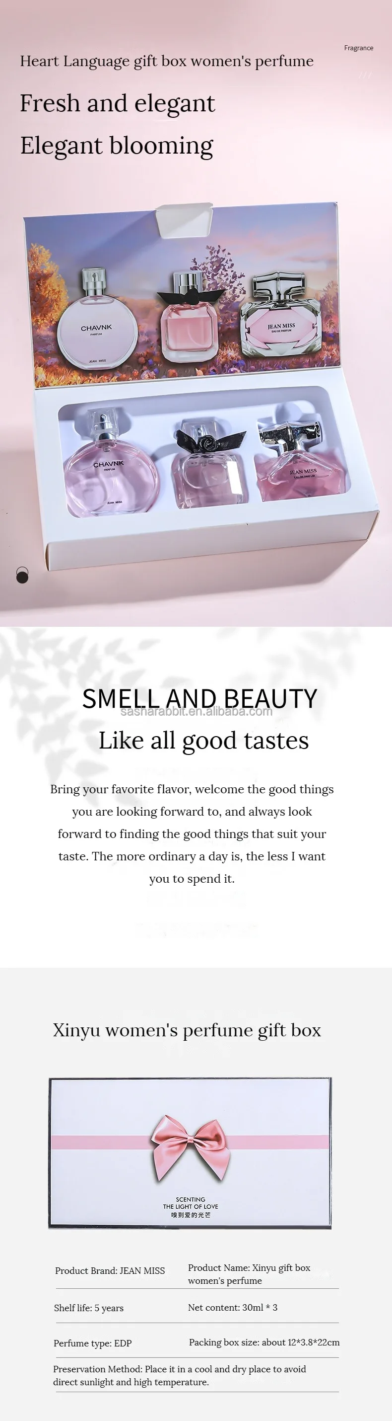 Brand New Ladies Perfume Gift Set Perfumes De Mujer Sample Wholesale