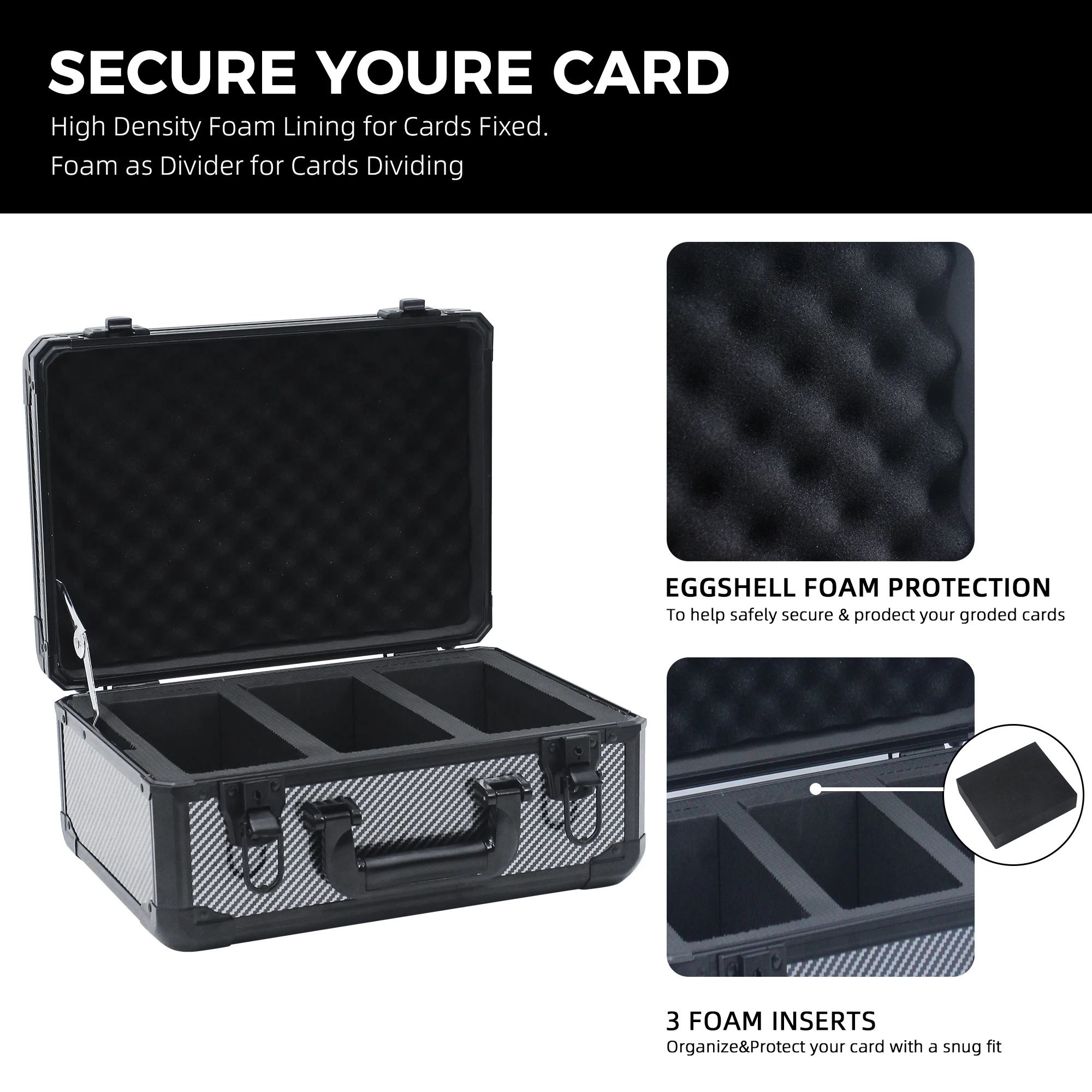 where can i grade pokemon cards Secure 2-Row Graded Card Storage Box