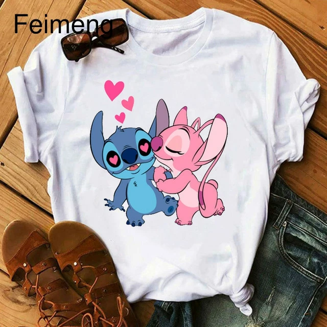 Desenhos animados gráfico impresso t-shirt para meninas e